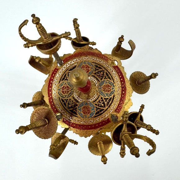 Vintage (2) Toledo Spain Brass Gallery Cocktail Sword Set-of-12/11 - Picture 7 of 15